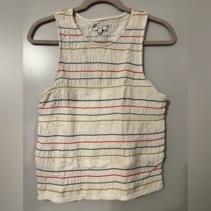 Madewell white/multicolor tanktop